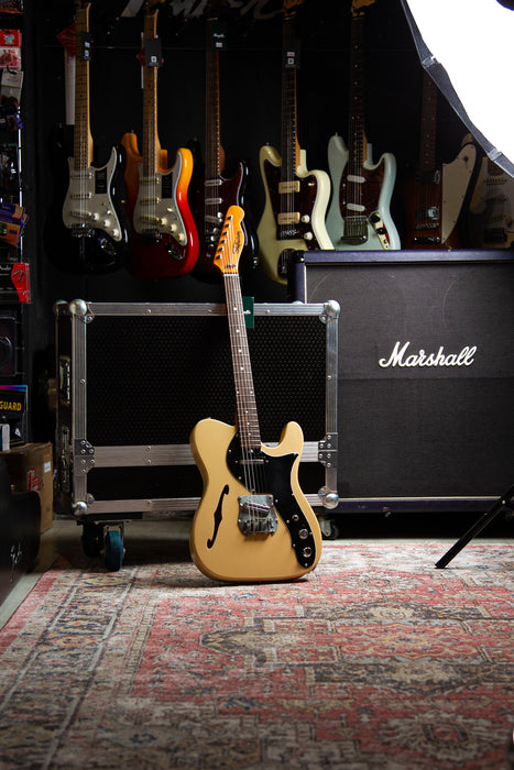 1970's Shaftesbury Thinline Tele in Butterscotch - Japan Made - Guitar Warehouse