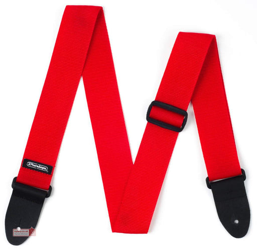 Dunlop Guitar Strap - Red - Guitar Warehouse