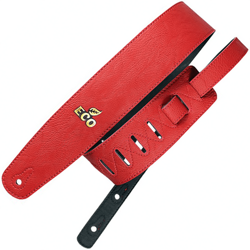Ecostrap Vegan Premium Guitar Strap Crimson - Guitar Warehouse