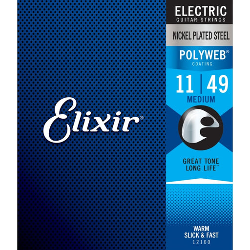 Elixir - Electric PolyWeb Medium Strings 11 - 49 - Guitar Warehouse