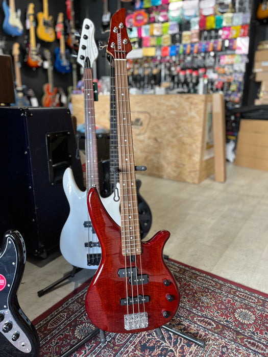 Pre-owned Yamaha RBX170EW Bass in Trans Red - Guitar Warehouse